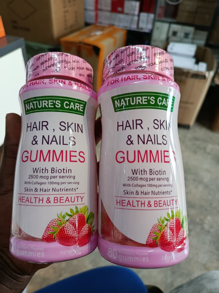 Hair, skin and nails gummies with biotin